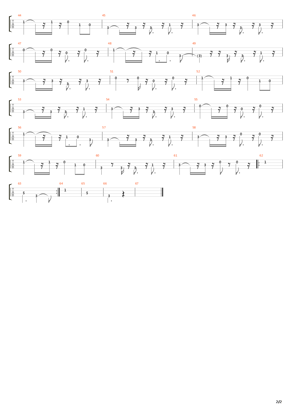 Mil Horas吉他谱