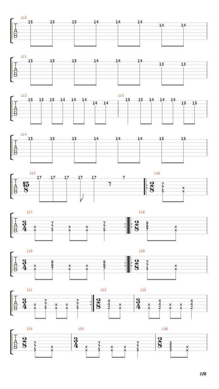 Paramar吉他谱