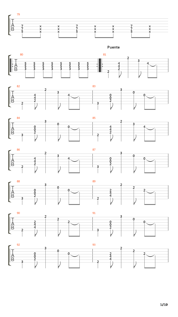 Paramar Mundoinfernal吉他谱