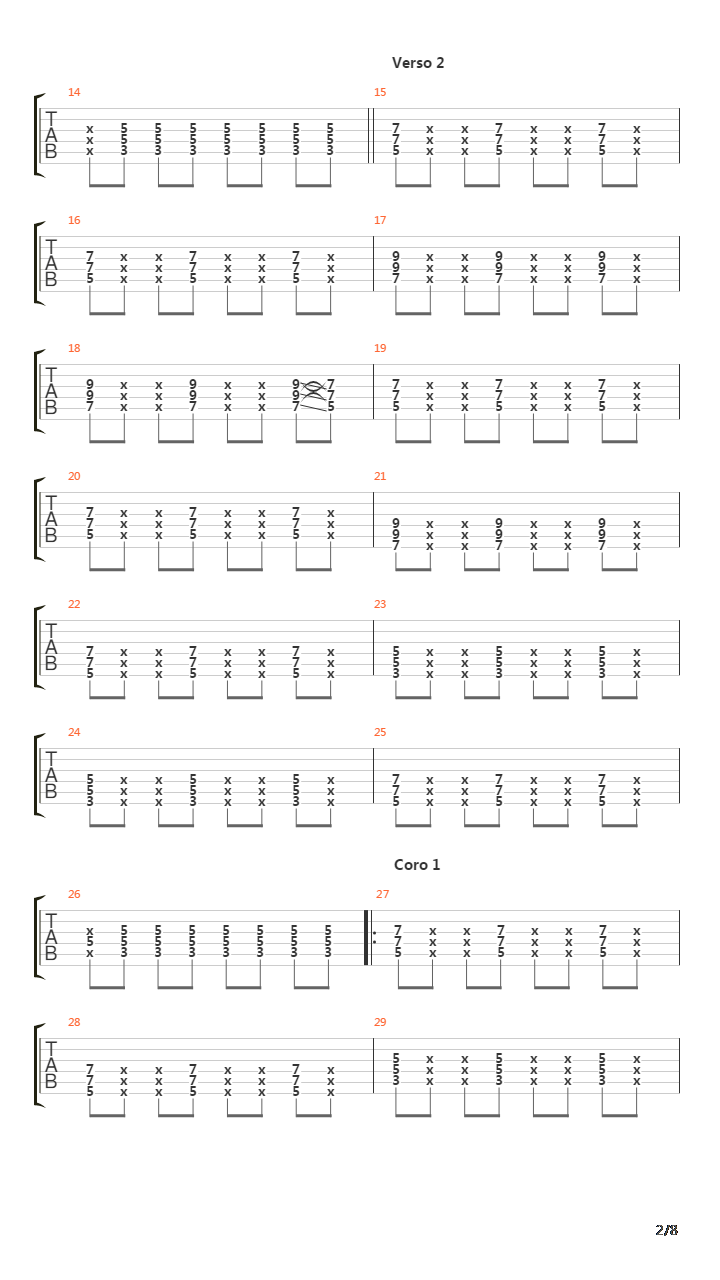 Paramar吉他谱
