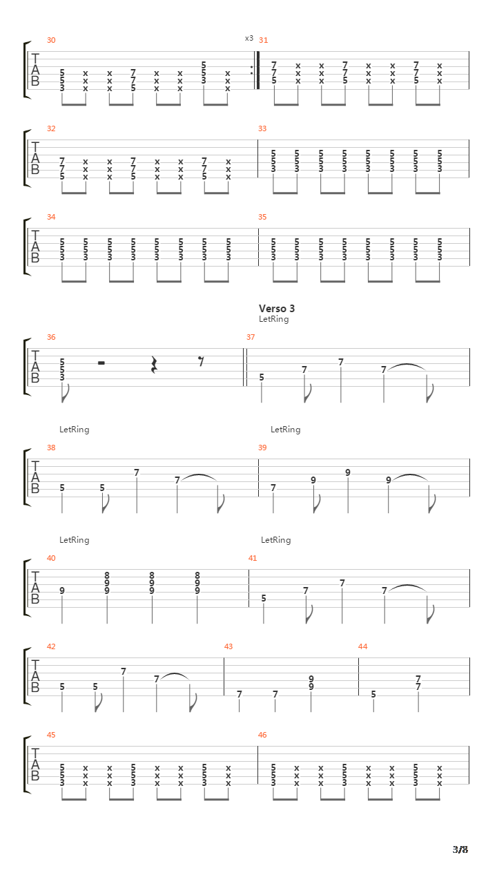 Paramar吉他谱