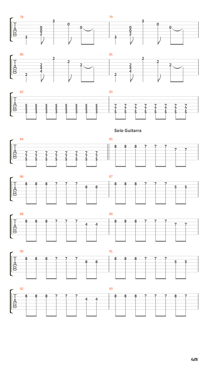 Paramar吉他谱