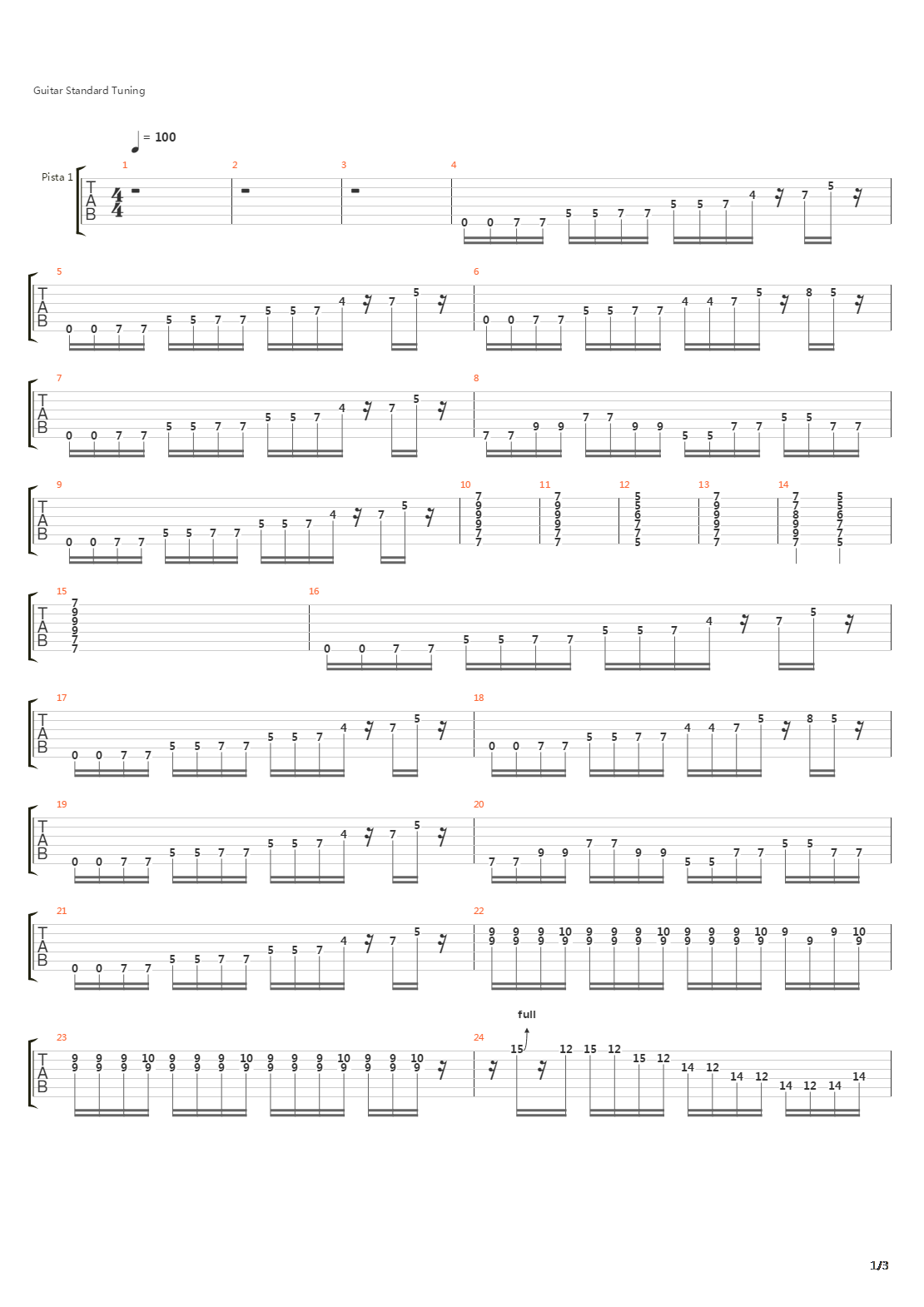 Kawanga吉他谱