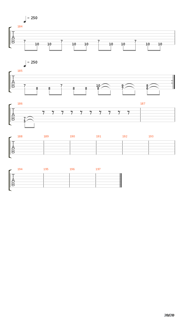 Cross The Threshold吉他谱