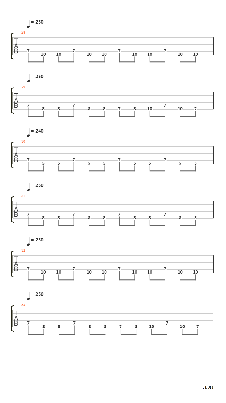 Cross The Threshold吉他谱