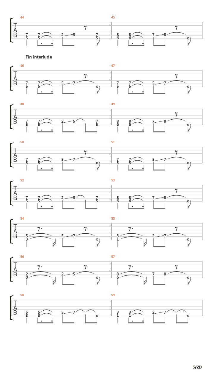 Cross The Threshold吉他谱