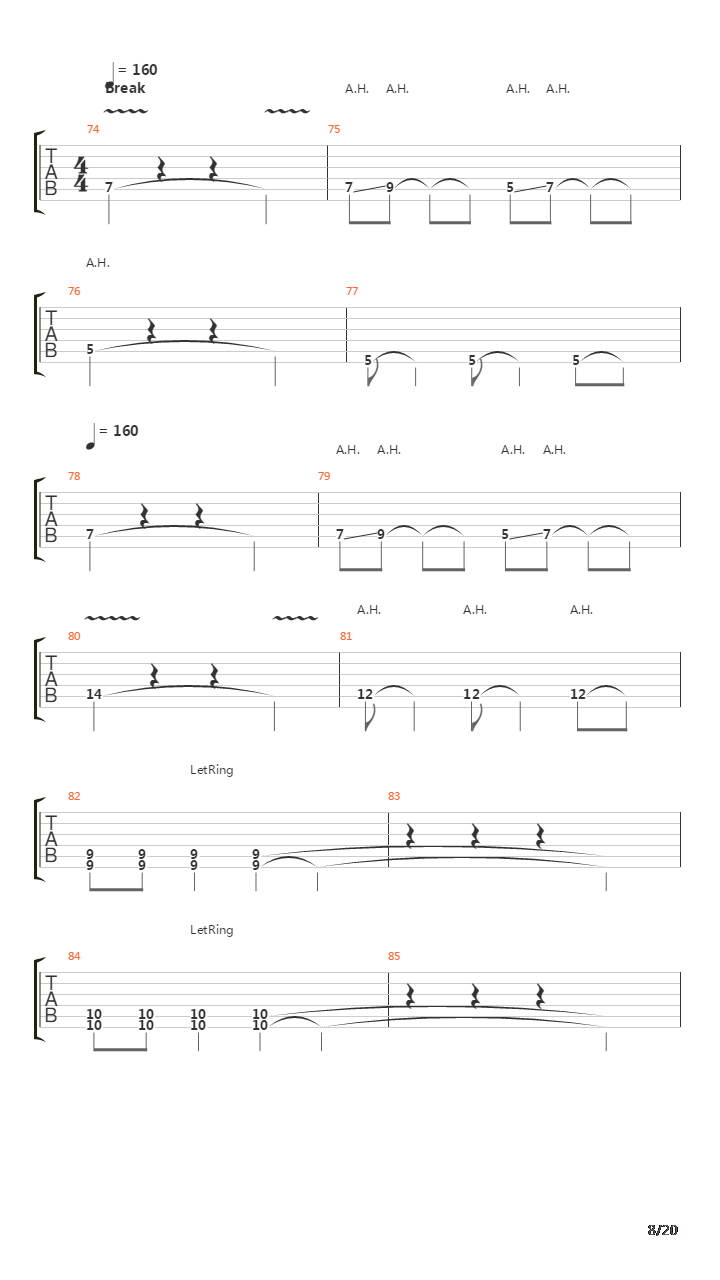 Cross The Threshold吉他谱