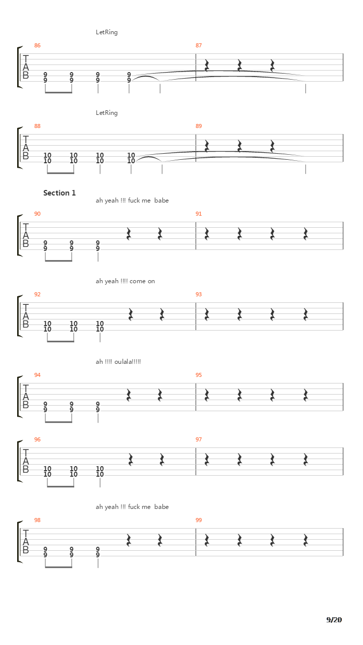 Cross The Threshold吉他谱