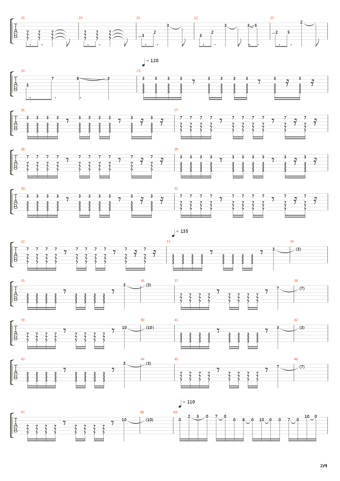 The Archer吉他谱