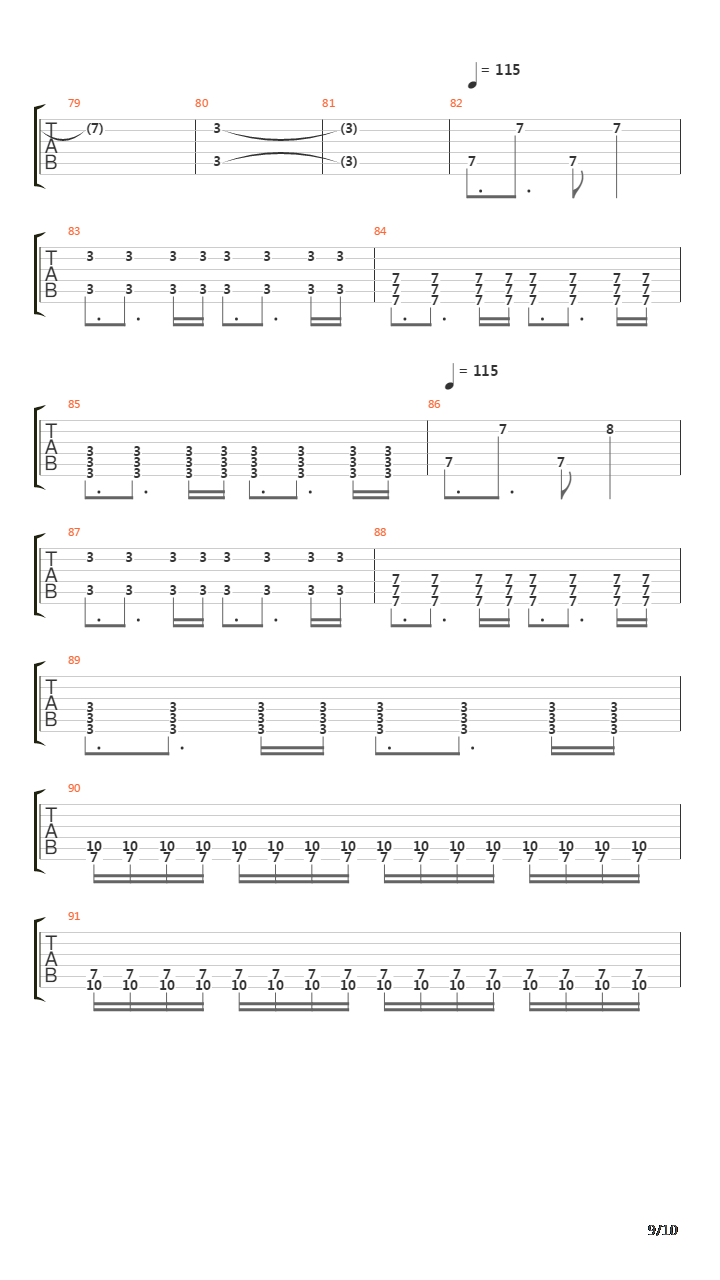The Archer吉他谱