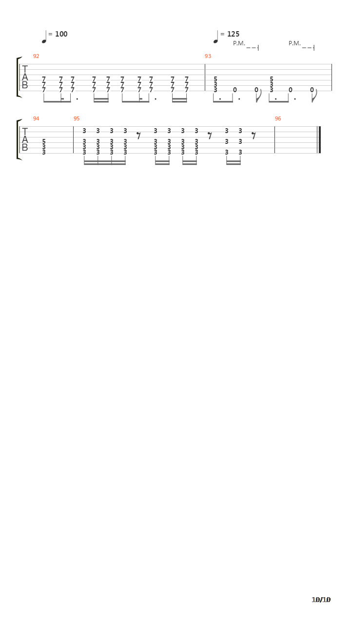 The Archer吉他谱