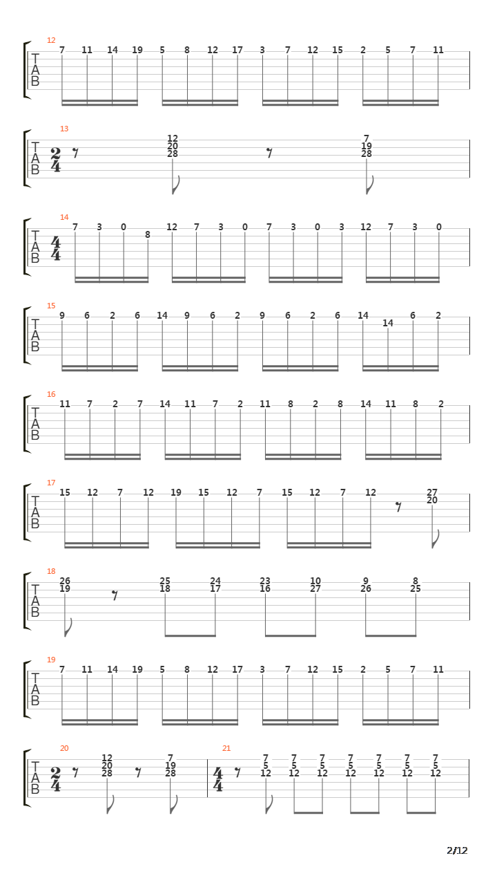 Tormento E Passione吉他谱