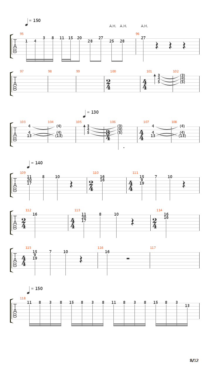 Tormento E Passione吉他谱