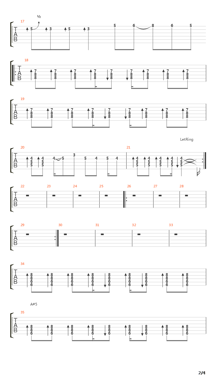 Ten Paz吉他谱