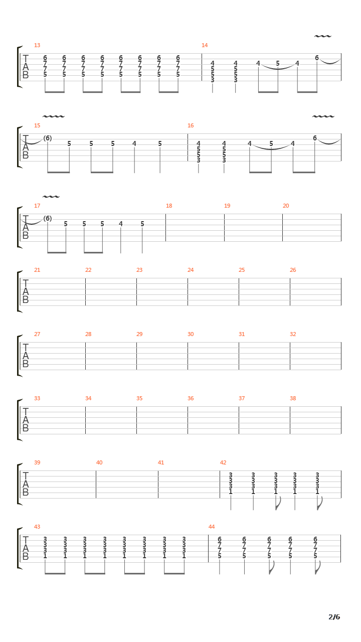 Ten Paz吉他谱