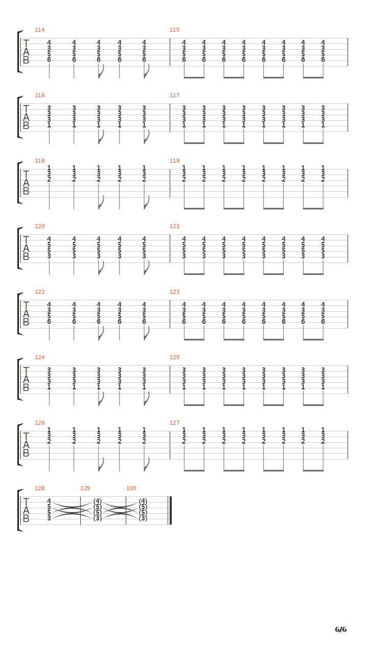 Ten Paz吉他谱