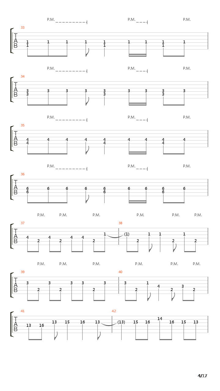 The Absence吉他谱