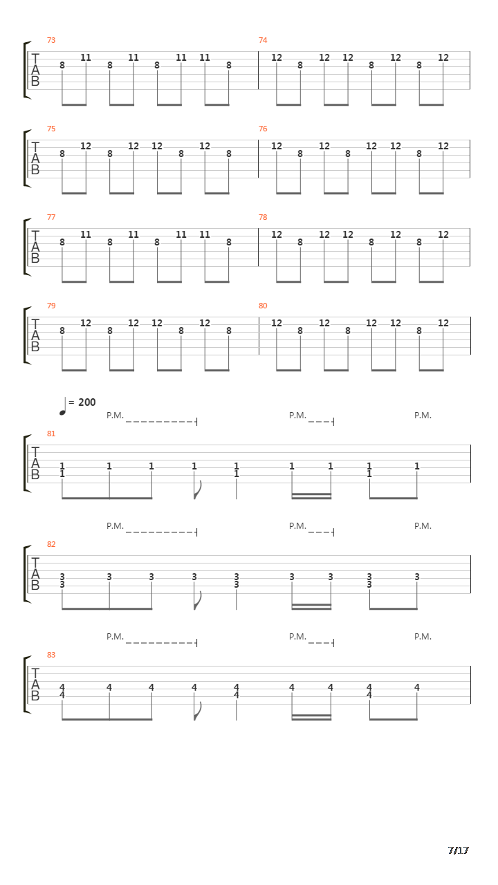 The Absence吉他谱