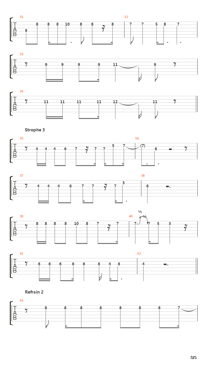 Je Voudrais Te Prendre吉他谱