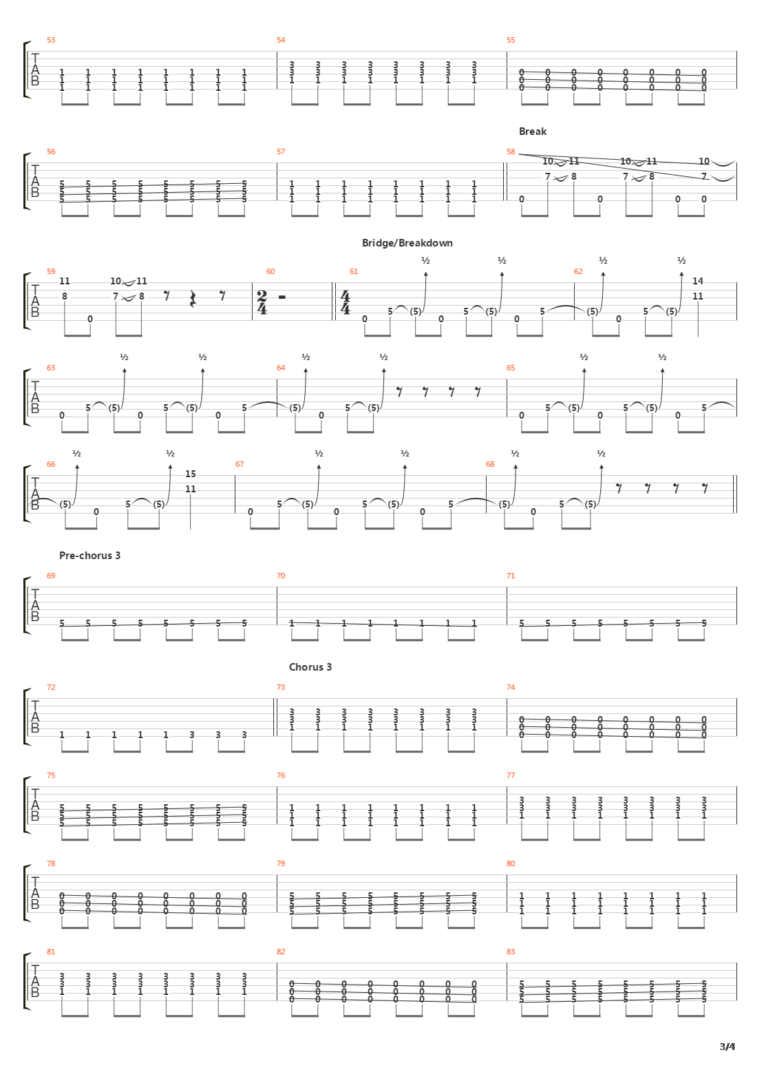 The Abandoning吉他谱