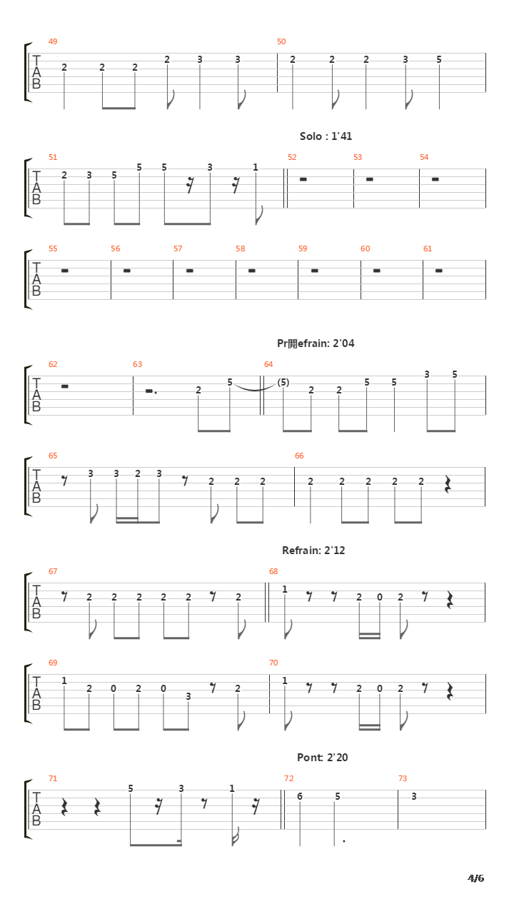 Grave吉他谱