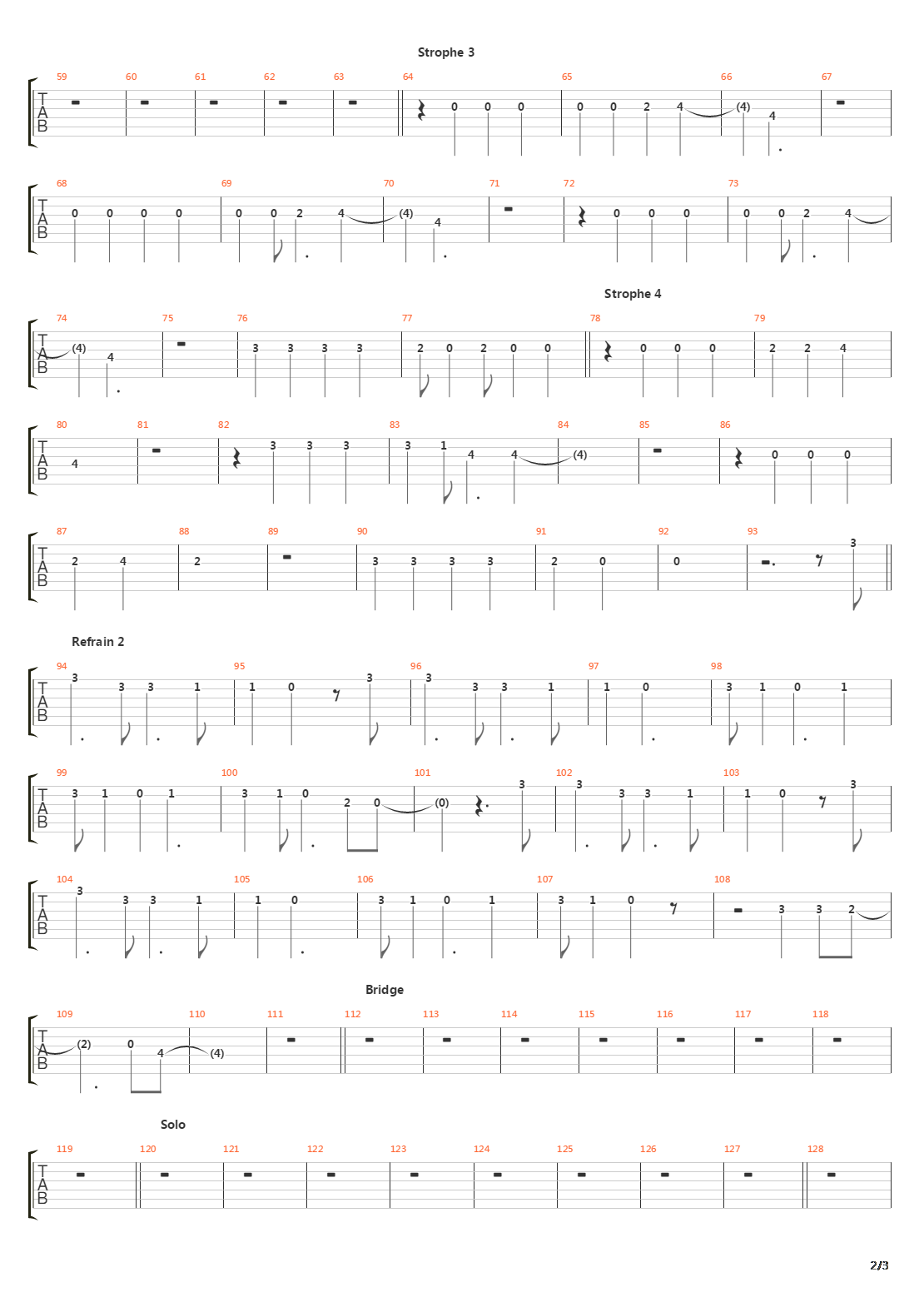 Vielleicht吉他谱