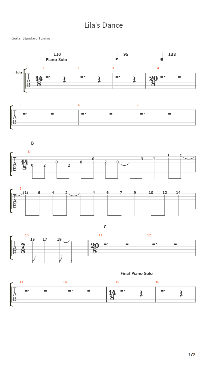 Lilas Dance吉他谱