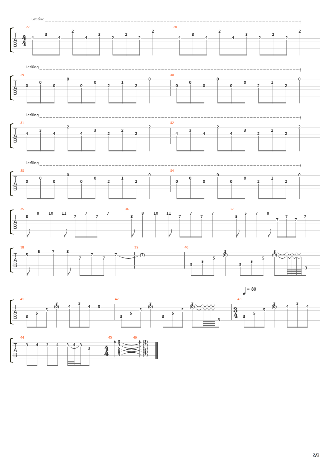 Fadernes Jord吉他谱
