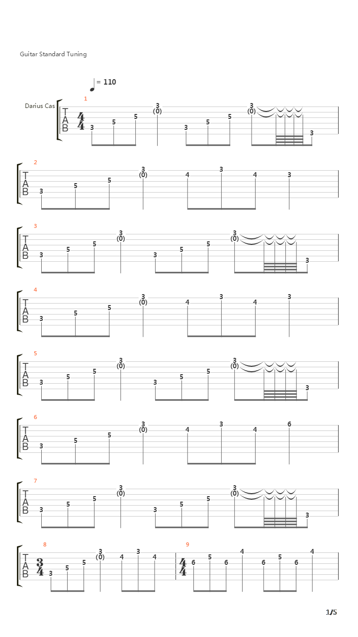 Fadernes Jord吉他谱