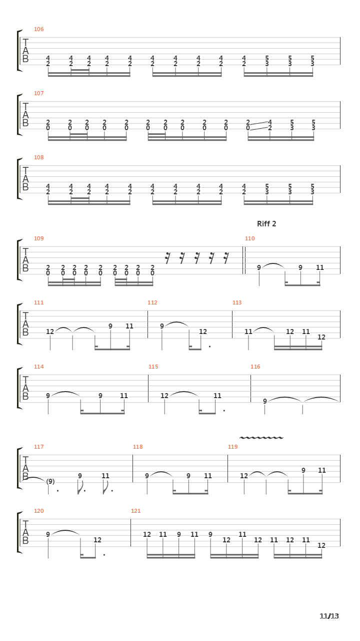 Nattvasen吉他谱