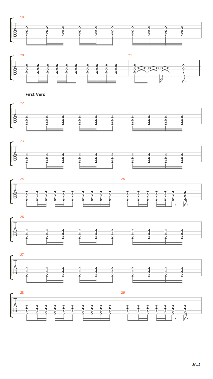 Nattvasen吉他谱