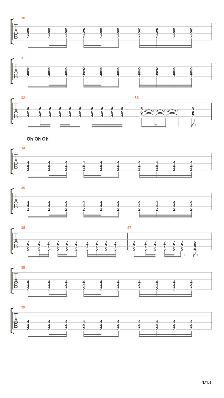 Nattvasen吉他谱