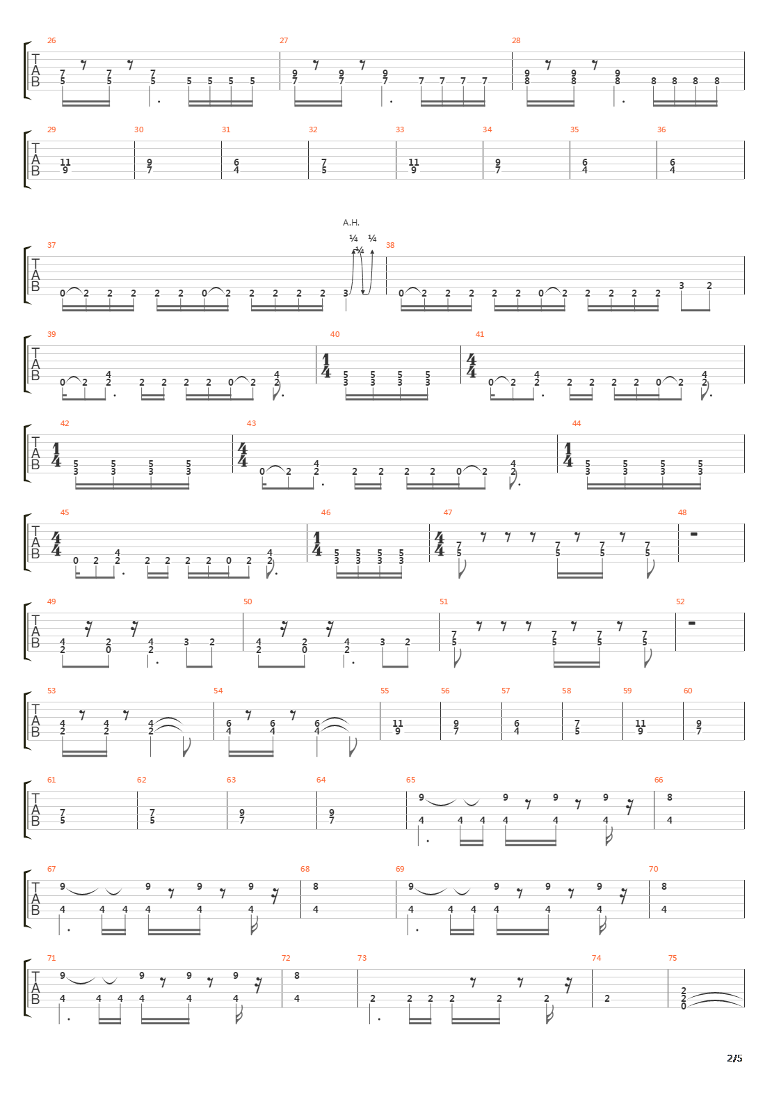 Heritier吉他谱