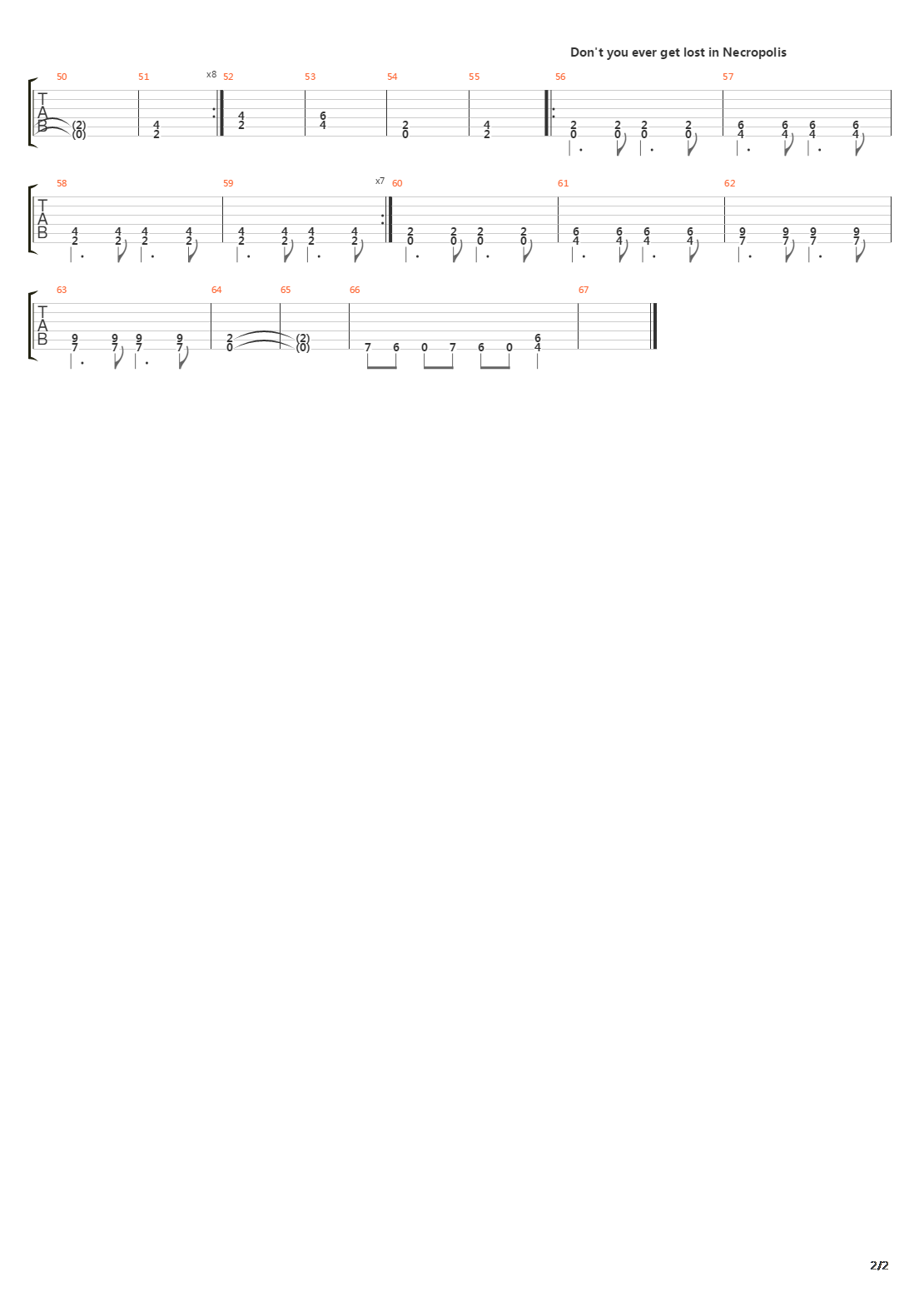 Necropolis吉他谱