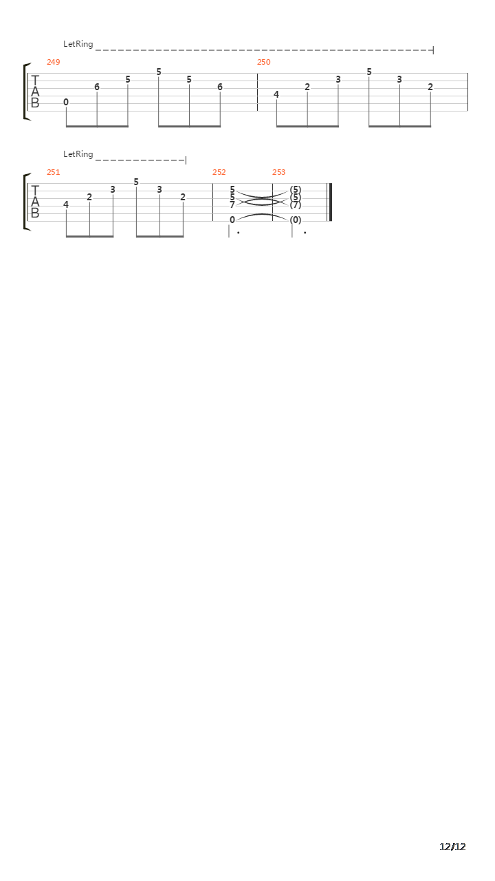 The Deluge吉他谱