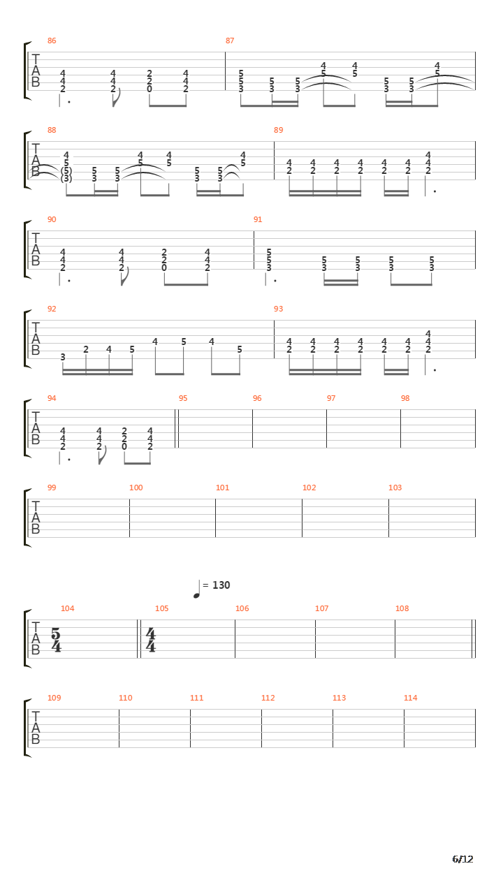 The Deluge吉他谱