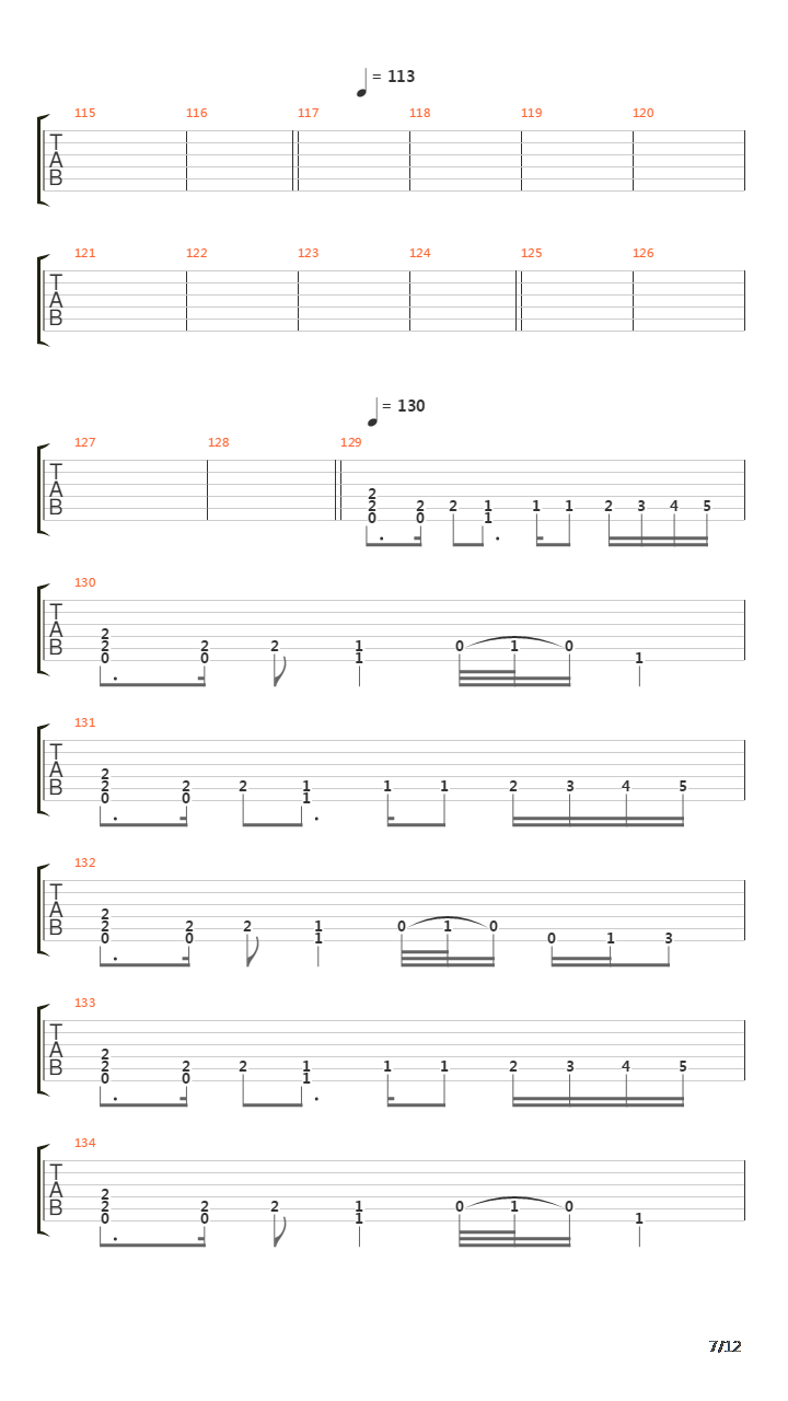 The Deluge吉他谱