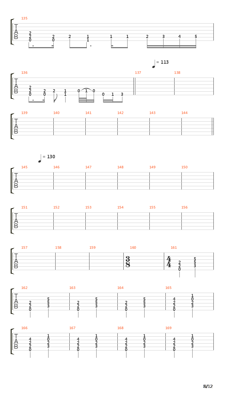 The Deluge吉他谱