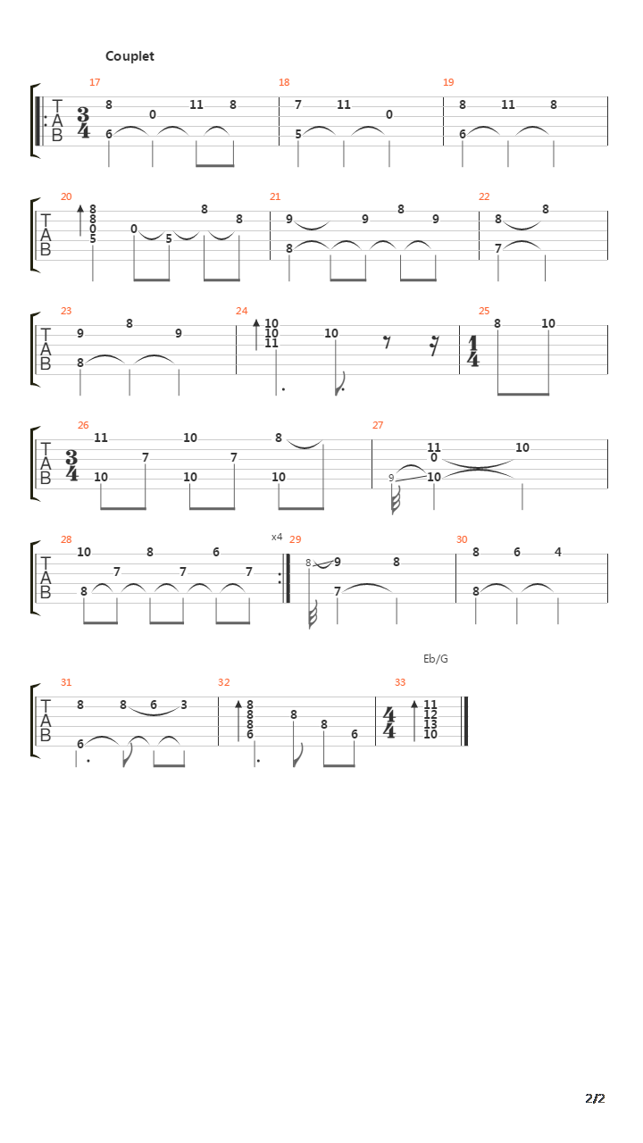 C Est En Vain吉他谱