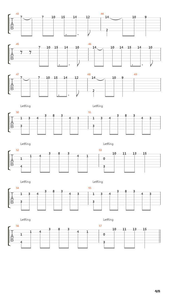 Ein Letztes Mal吉他谱