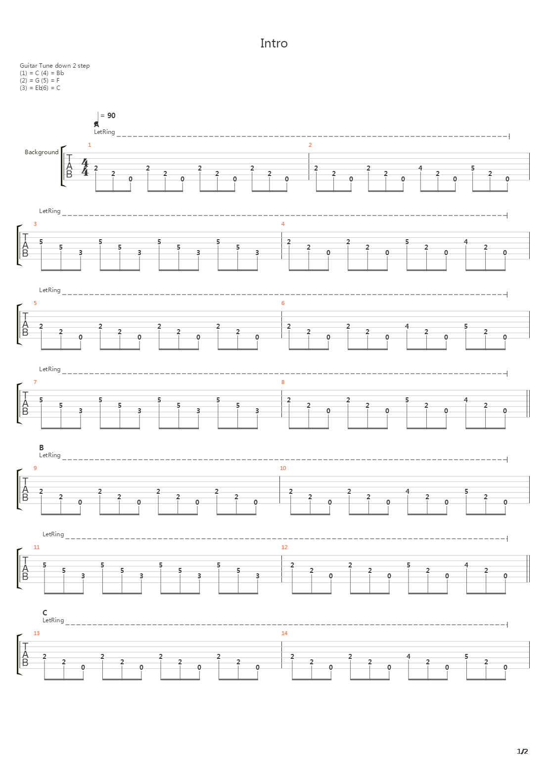 Intro To Heimo吉他谱