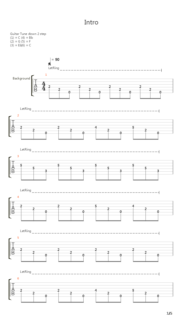 Intro To Heimo吉他谱