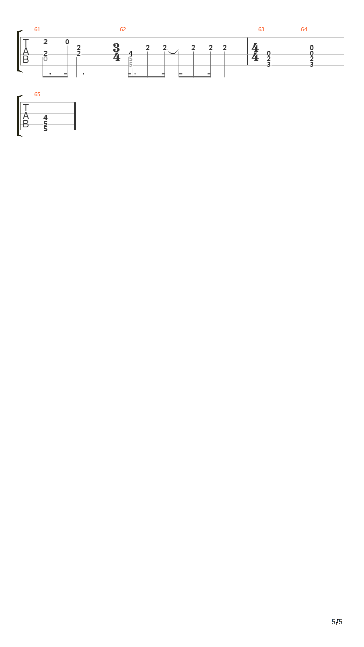 Afscheid Nemen Bestaat Niet吉他谱