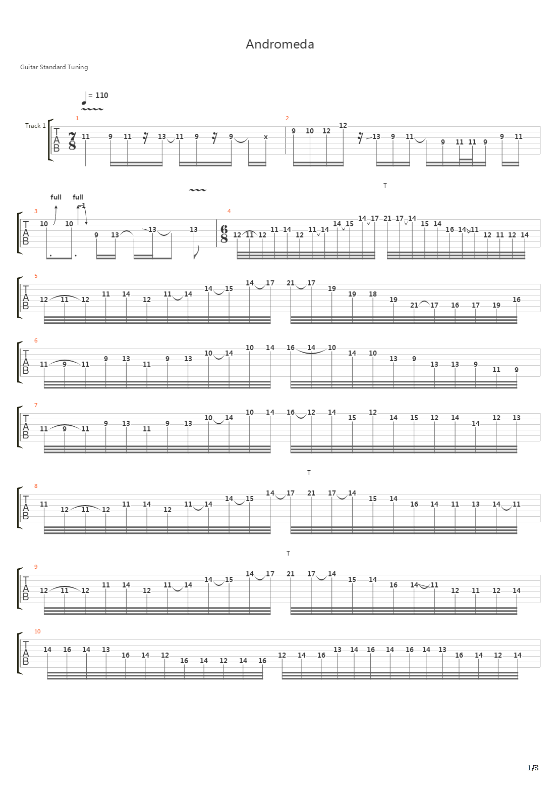 Andromeda吉他谱