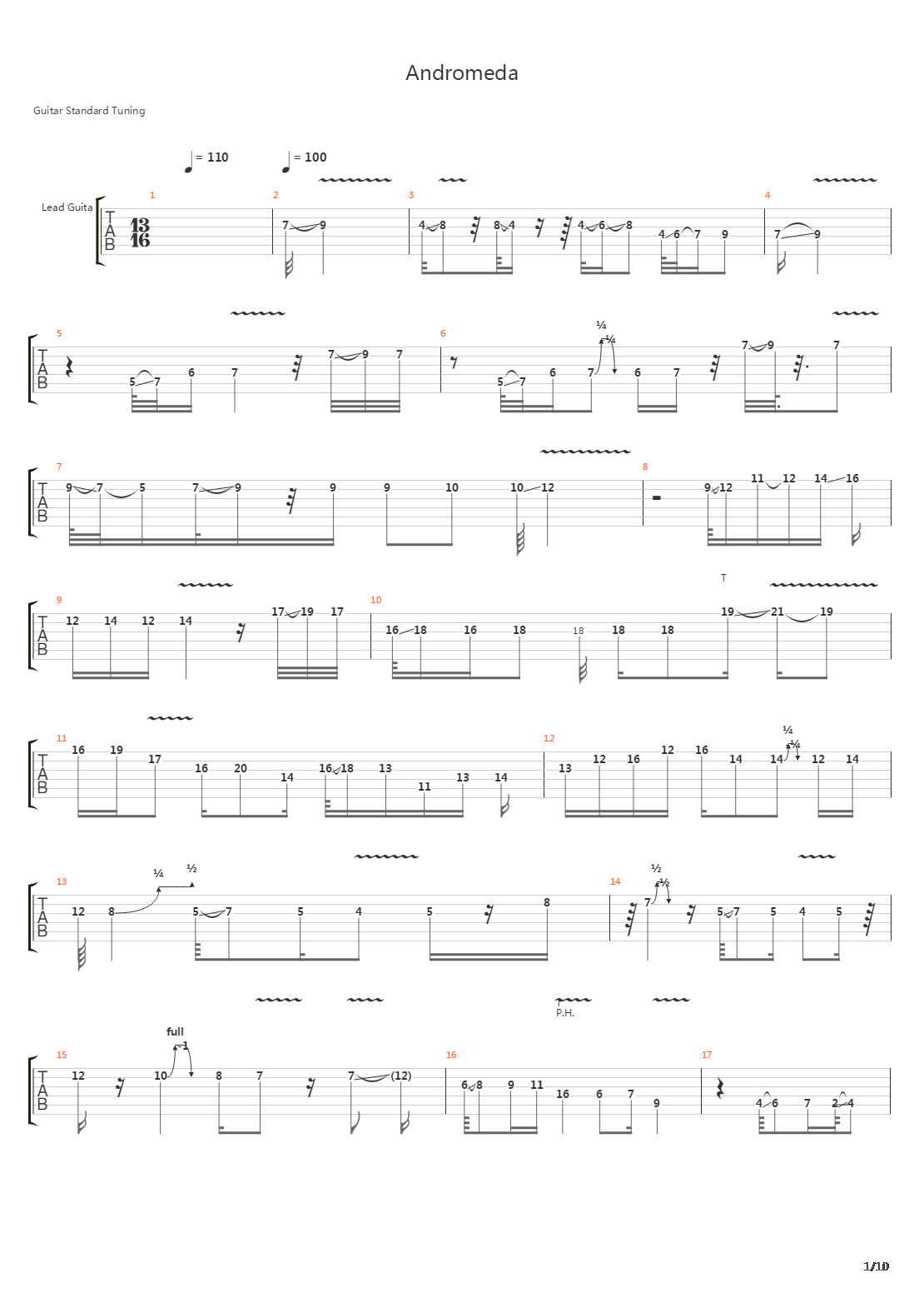 Andromeda吉他谱