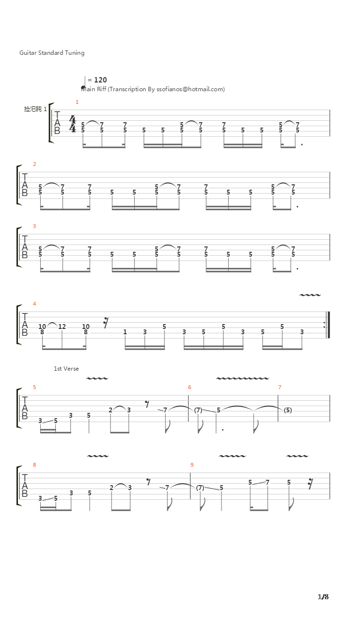 The Reaction吉他谱