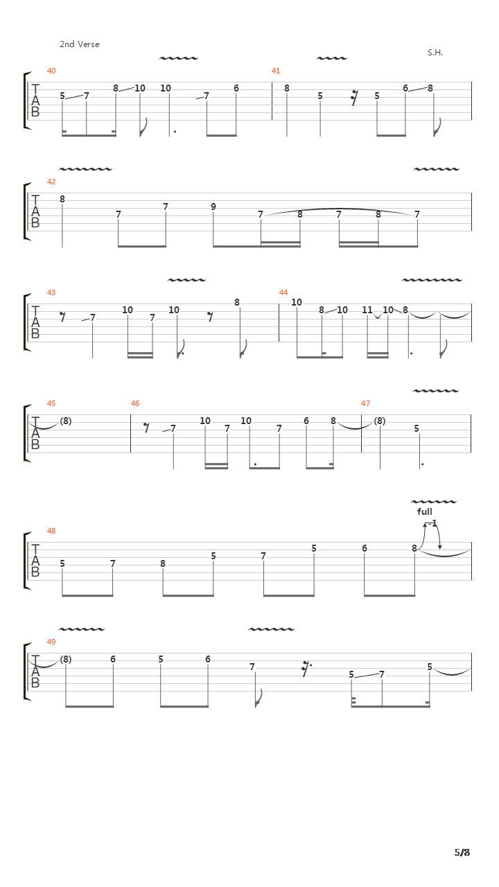 The Reaction吉他谱