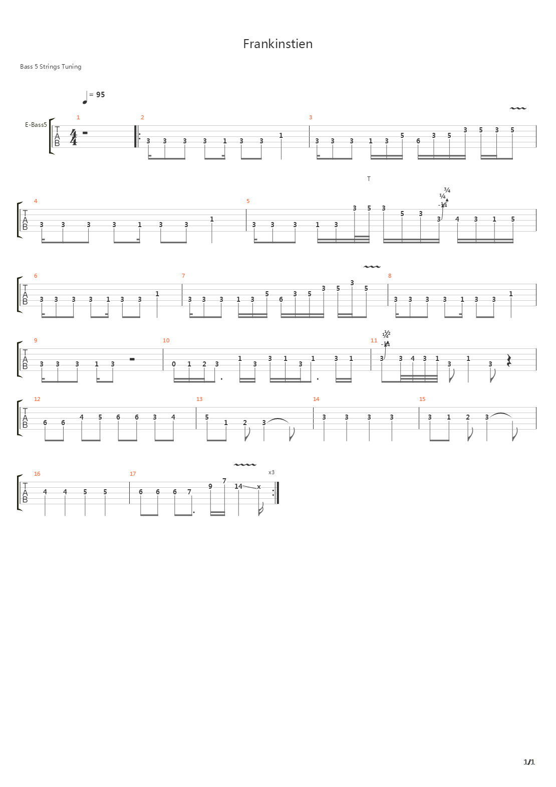 Frankenstein吉他谱