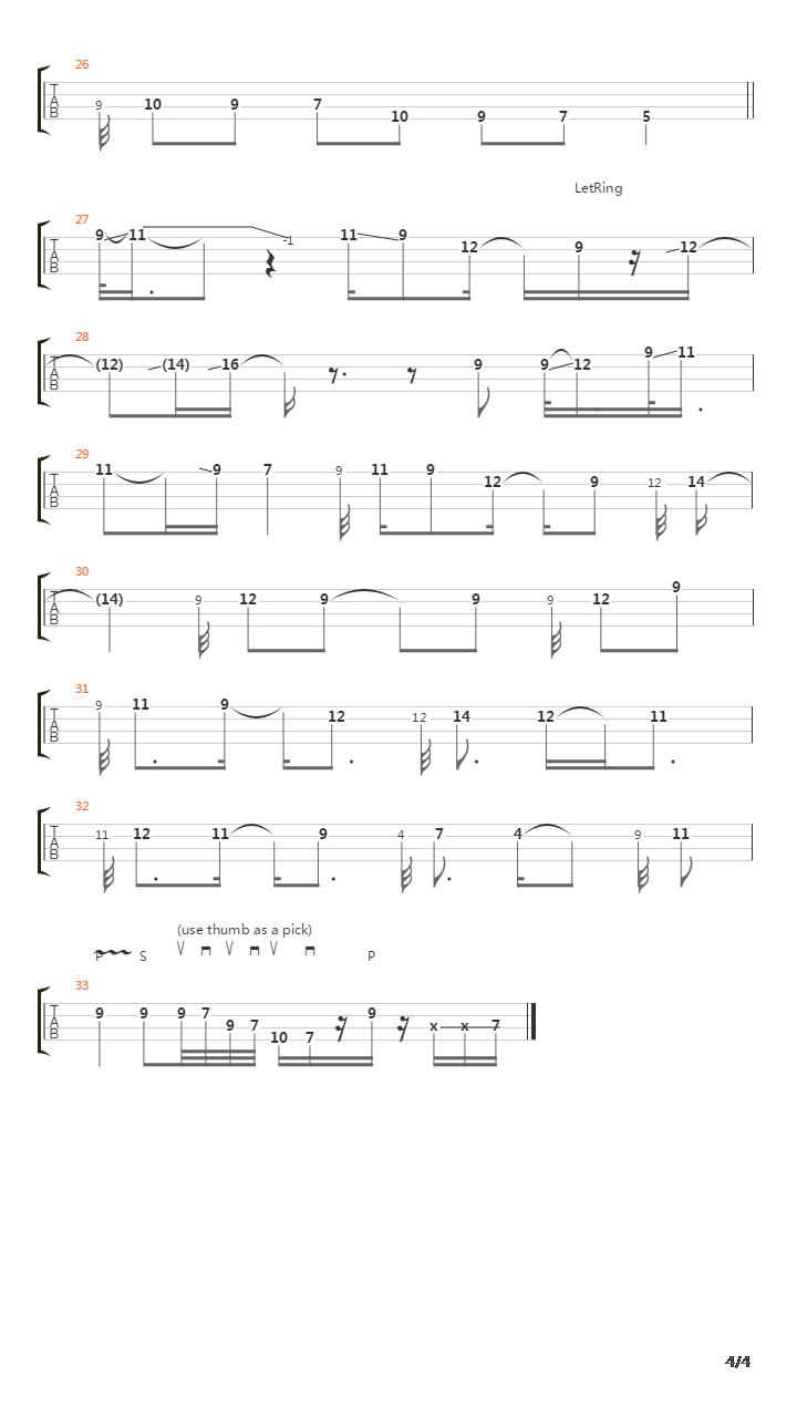 Power吉他谱