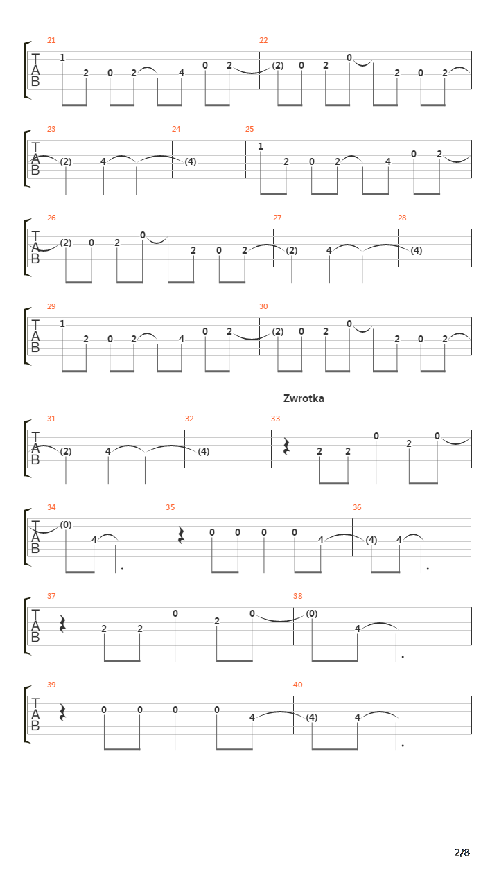 Dni Ktorych Jeszcze Nie Znamy吉他谱